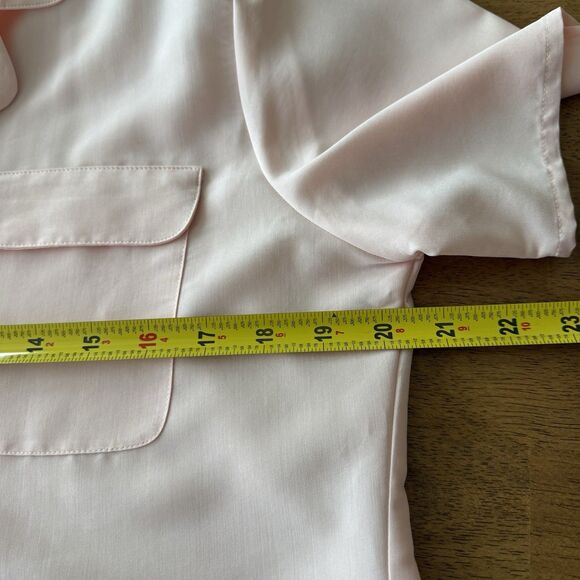 Vintage Shaver Lake Blouse Womens Size Medium Light Pink 80’s Style Button‎ Down - Picture 4 of 7